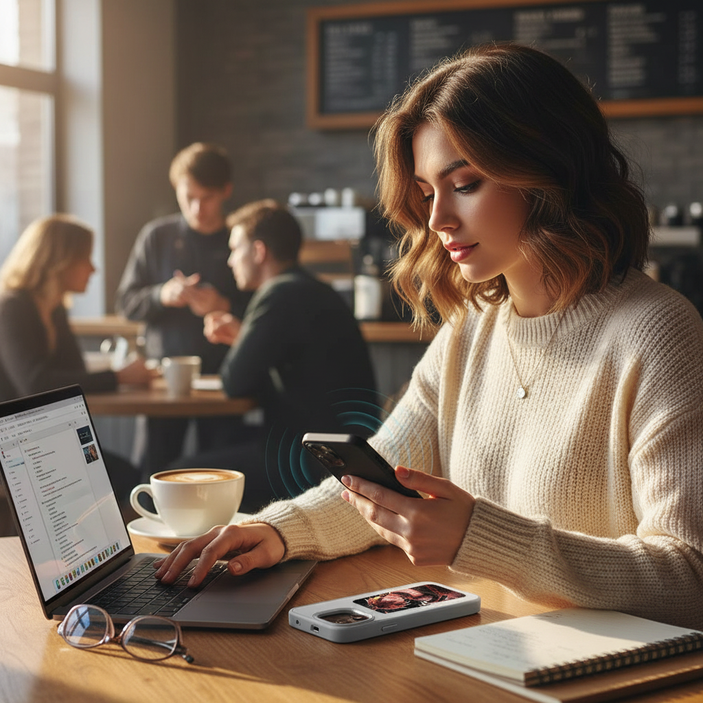 Coque iPhone NFC Écran E-Ink DIY